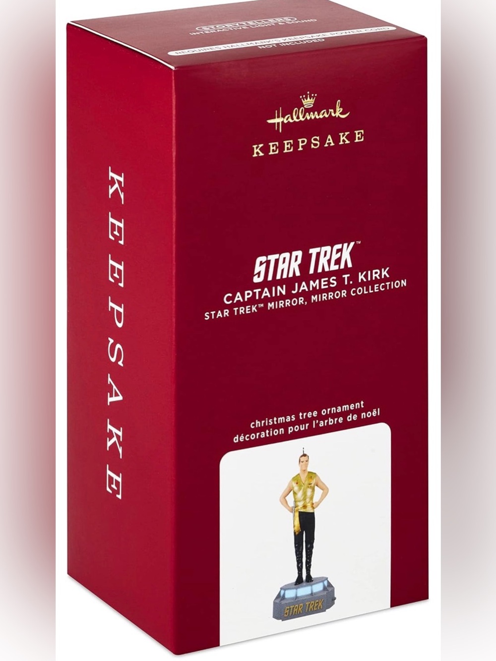 Hallmark Christmas Ornament 2020, Star Trek Mirror, Captain James T. Kirk